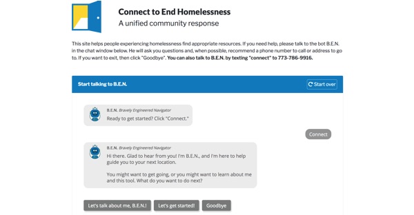 Text to Connect to End Homelessness