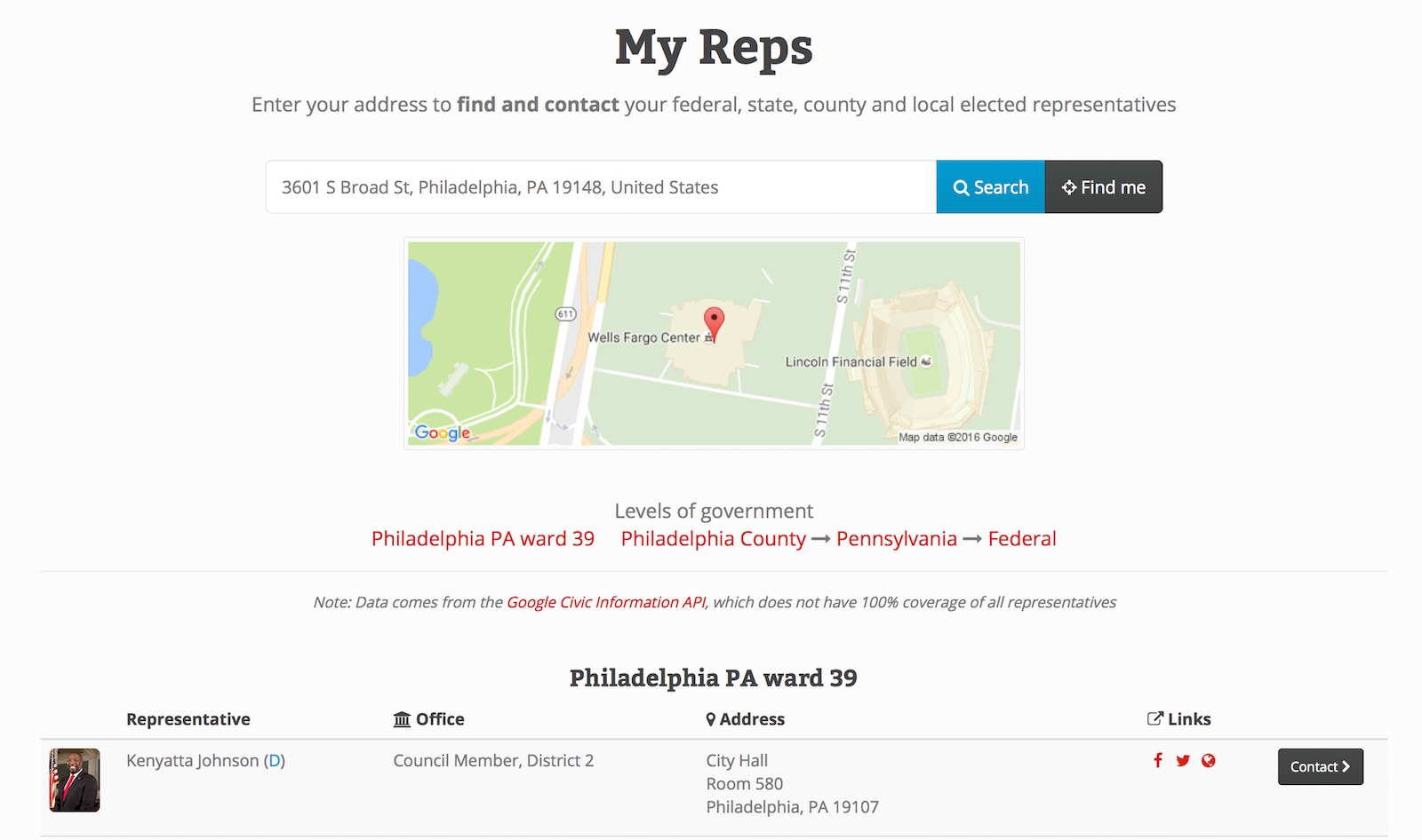 Searching for representatives in Philly's 39th ward