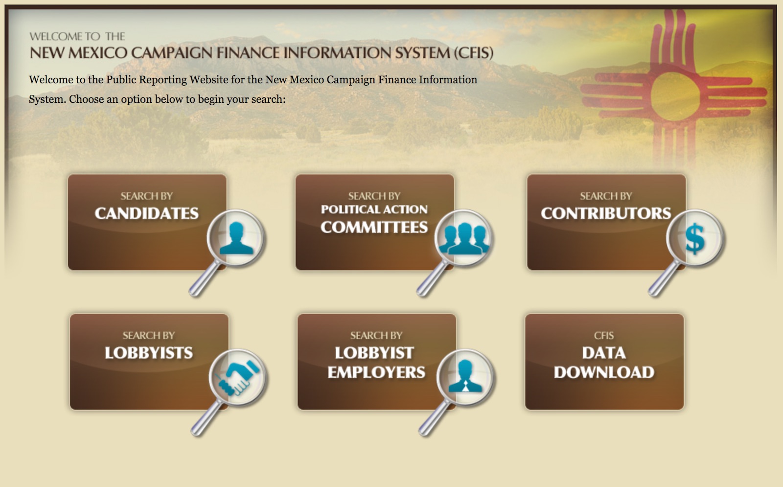 The New Mexico Campaign Finance Information System (CFIS)