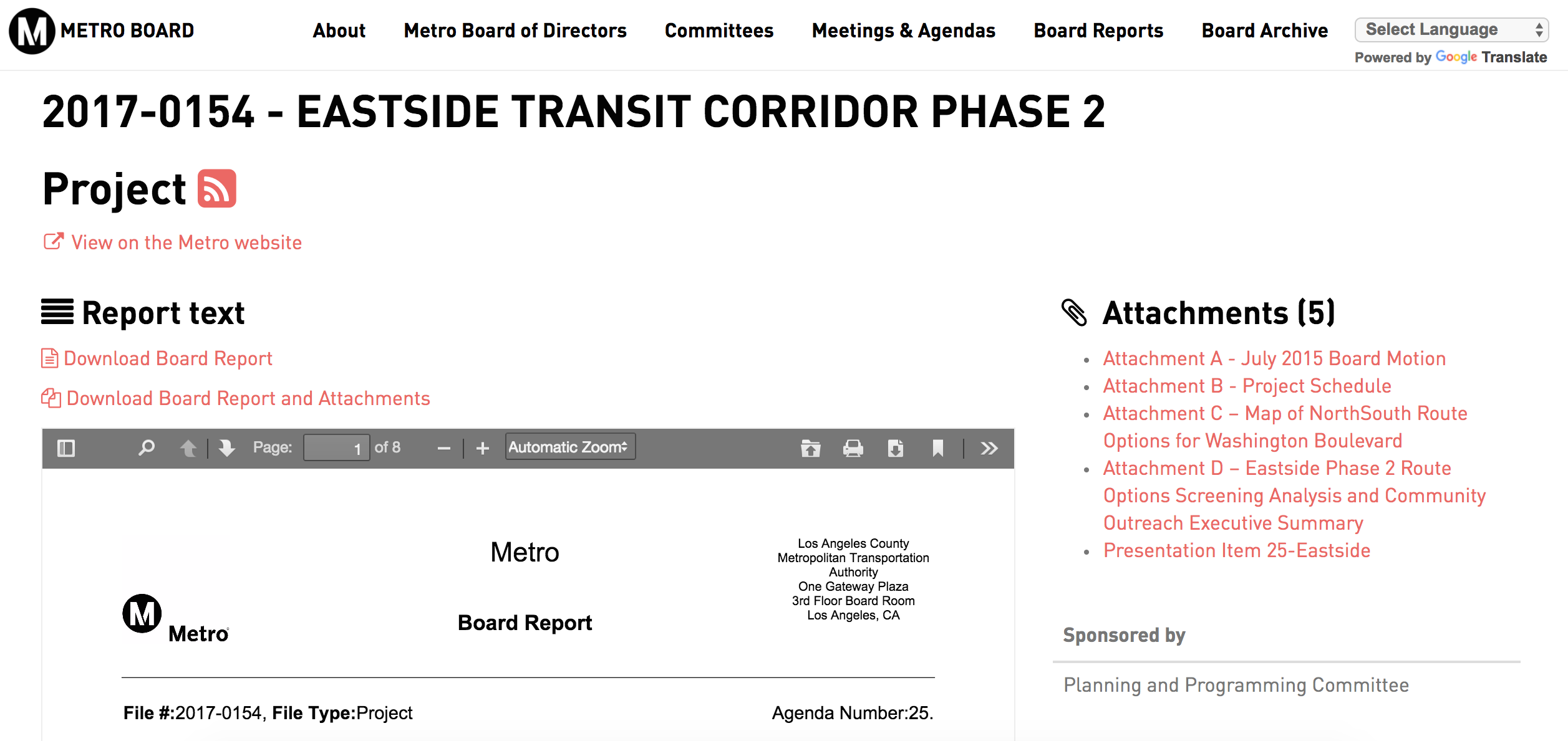 Board report