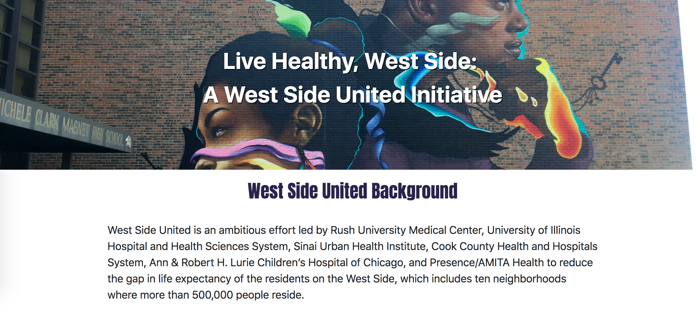 A screenshot from livehealthwestside.com