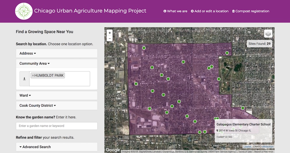 Chicago Urban Agriculture Mapping Project